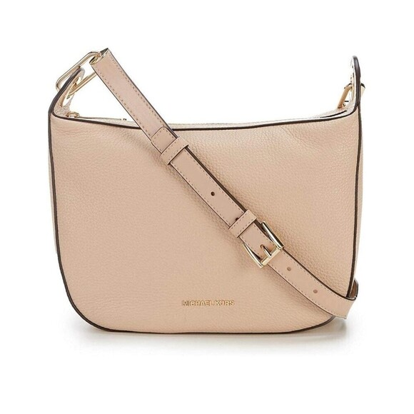 MICHAEL Michael Kors Raven Leather Crossbody Messenger Shoulder Bag NWT - Picture 1 of 13